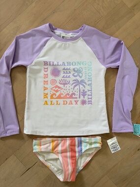 Girls Billabong Rashguard Set